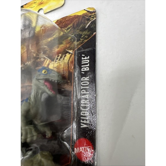 Mattel Jurassic Park World Dinosaur Micro Collection Velociraptor Blue Lot Of 3 - Picture 8 of 12